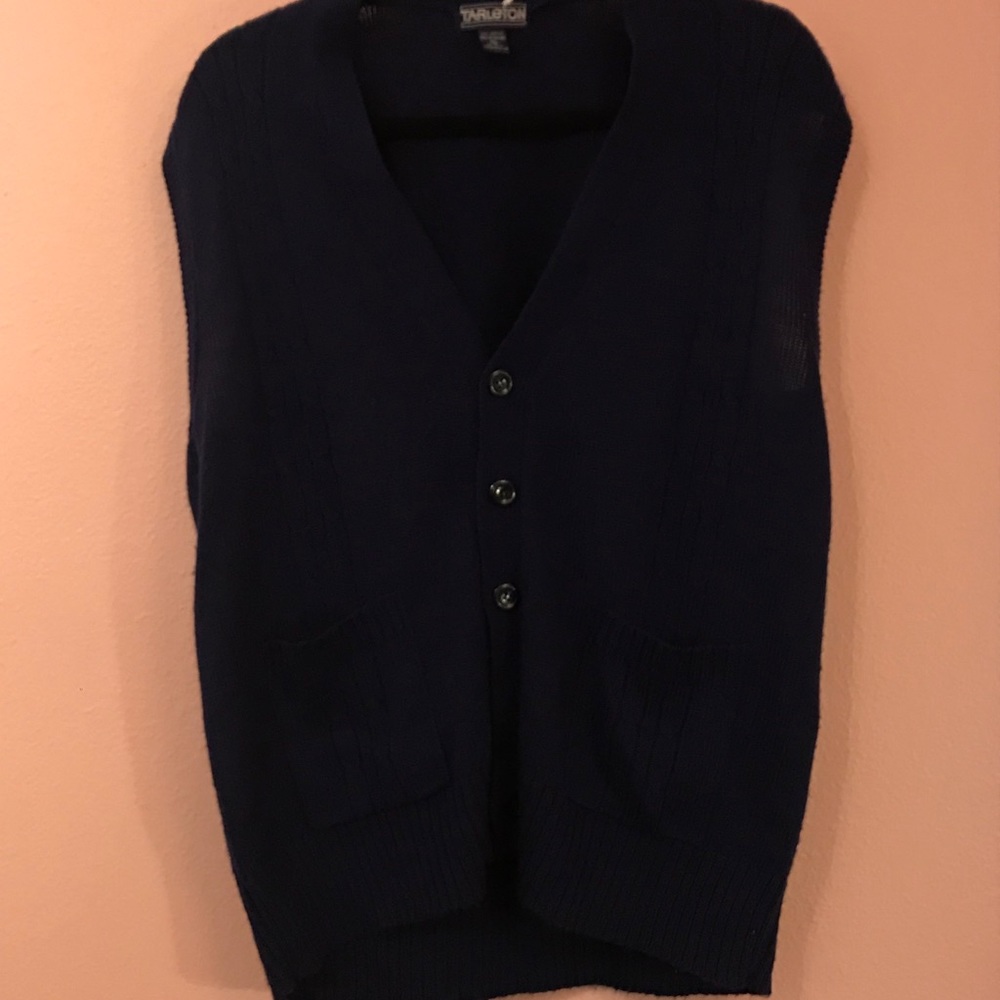 Blue sweater vest